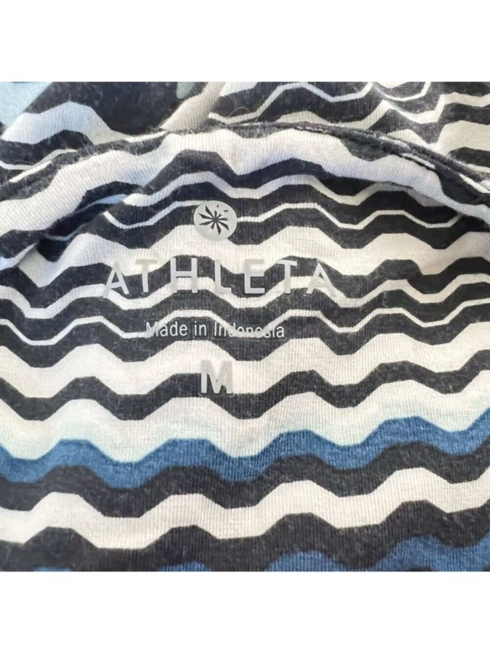 Athleta Women Sz M Dress Santorini Midi Stripe Travel Euro Summer Coastal Beach - Picture 6 of 10